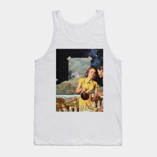 Grow Outside - Surreal/Collage Art Tank Top